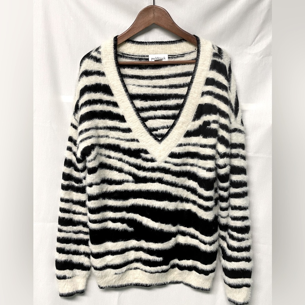 Peck & Peck Sweater Zebra Size L